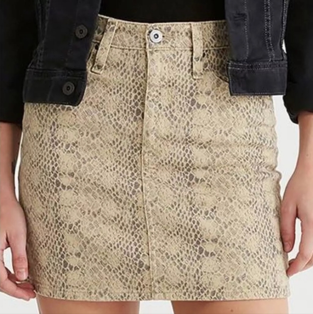 New! ADRIANO‎ GOLDSCHMIED AG [Sz 26R] Animal Print Mini Skirt THE VERA $299 BB2